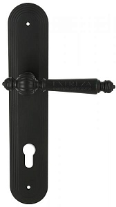 119413 Дверная ручка на планке PL05 EXTREZA DANIEL 308  CYL матовый черный F22 классика многослойное