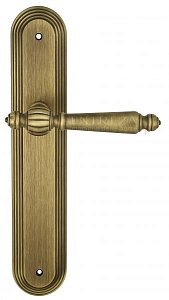 121318 Дверная ручка на планке PL05 EXTREZA DANIEL 308  матовая бронза F03 классика многослойное гал