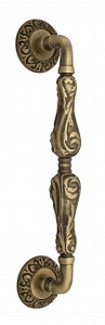 VNZ587 Дверная ручка скоба VENEZIA MONTE CRISTO  D4 320мм (260мм) матовая бронза латунь Италия