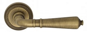 FCT780 Дверная ручка на круглой розетке Fratelli Cattini VIGNOLE D1-BY матовая бронза zamak (ЦАМ) Ит