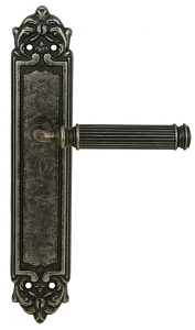 119375 Дверная ручка на планке PL02 EXTREZA BENITO 307 античное серебро F45 классика многослойное га