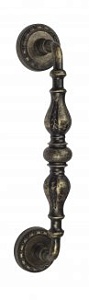 VNZ2207 Дверная ручка скоба VENEZIA GIFESTION  D2 283мм (230мм) античная бронза латунь Италия