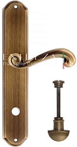 121601 Дверная ручка на планке PL01 EXTREZA BERTA 312 WC матовая бронза F03 классика многослойное га