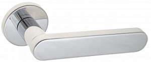 FCT713 Дверная ручка на круглой розетке Fratelli Cattini PIPPA 7.7-CR полированный хром латунь Итали