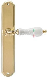 118129 Дверная ручка на планке PL01 EXTREZA DANA 305 полированная латунь F01 классика многослойное г