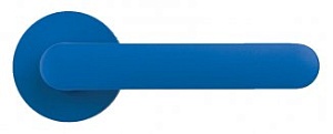 CLB434 Дверная ручка на круглой розетке COLOMBO ONE CC11RSB-C12  синий модерн многослойное гальванич