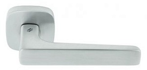 CLB087 Дверная ручка на квадратной розетке COLOMBO Spider MR11RSB-CM матовый хром модерн многослойно