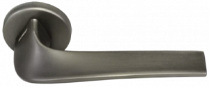 131269 Ручка на круглой розетке Morelli COMETA ANT антрацит тонкая модерн многослойное гальваническо