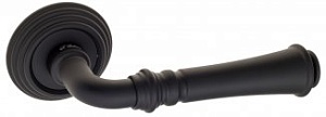 FCT800 Дверная ручка на круглой розетке Fratelli Cattini GRACIA D8-NM матовый черный латунь Италия