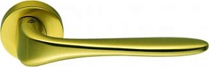 CLB049 Дверная ручка на круглой розетке COLOMBO Madi AM31RSB-OM матовое золото классика многослойное