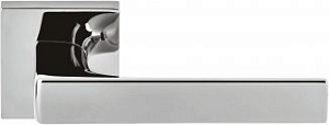 CLB275 Дверная ручка на квадратной розетке COLOMBO Robocinque S ID71RSB-CR полированный хром модерн 