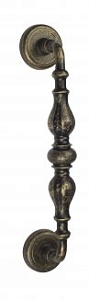 VNZ1395 Дверная ручка скоба VENEZIA GIFESTION  D1 280мм (230мм) античная бронза латунь Италия