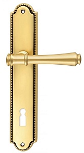 124297 Дверная ручка на планке PL03 EXTREZA PIERO 326 KEY французское золото/патина F59 классика мно