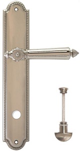 118603 Дверная ручка на планке PL03 EXTREZA LEON 303 WC полированный никель F21 классика многослойно