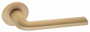FCT577 Дверная ручка на круглой розетке Fratelli Cattini LINEA  7-FS-KD золото крайола латунь Италия