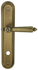 117593 Дверная ручка на планке PL05 EXTREZA LEON 303 WC матовая бронза F03 классика многослойное гал
