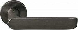 CLB181 Дверная ручка на круглой розетке COLOMBO Lund SE11RSB-GM матовый графит модерн многослойное г