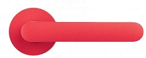 CLB429 Дверная ручка на круглой розетке COLOMBO ONE CC11RSB-C07 красный модерн многослойное гальвани