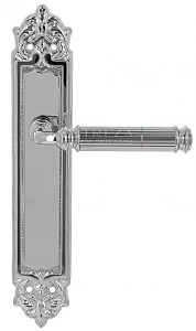 123012 Дверная ручка на планке PL02 EXTREZA BENITO 307 полированный хром F04 классика многослойное г