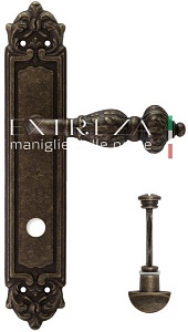 121411 Дверная ручка на планке PL02 EXTREZA TESLA  315 античная бронза F23 классика многослойное гал