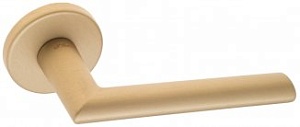 FCT718 Дверная ручка на круглой розетке Fratelli Cattini LINEA 2 7.7-KD золото крайола латунь Италия