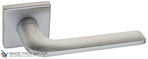 FCT695 Дверная ручка на квадратной розетке Fratelli Cattini LINEA  8.7-CS матовый хром zamak (ЦАМ) И