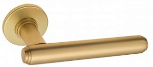 VNZ3945 Дверная ручка на круглой розетке VENEZIA EXA FSR французское золото классика латунь Италия