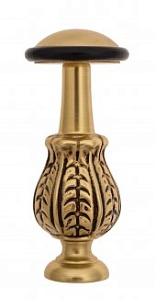 VNZ1052 Упор дверной напольный / настенный VENEZIA ST7 французское золото/коричневый латунь Италия