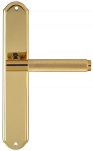 127586 Дверная ручка на планке PL01 EXTREZA TUBA 126 полированная латунь F01 классика многослойное г