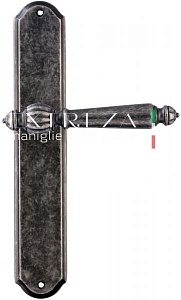121265 Дверная ручка на планке PL01 EXTREZA DANIEL 308  античное серебро F45 классика многослойное г