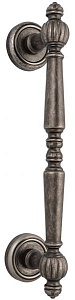 102651 Дверная ручка скоба EXTREZA DANIEL 308  античное серебро F45 классика многослойное гальваниче