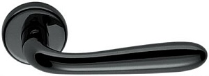 CLB066 Дверная ручка на круглой розетке COLOMBO Robot CD41R-NM черный модерн многослойное гальваниче