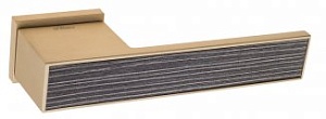 FCT659 Дверная ручка на прямоугольной розетке Fratelli Cattini COSMO NATURA TERRA 6-KD золото крайол
