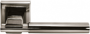 105174 Ручка на квадратной розетке Morelli MH-13 полированный никель стандартная модерн zamak (ЦАМ) 