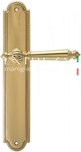 119327 Дверная ручка на планке PL03 EXTREZA DANIEL 308  полированная латунь F01 классика многослойно