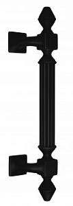 VNZ3992 Дверная ручка скоба VENEZIA IMPERIONE 365мм (265мм) матовый черный латунь Италия