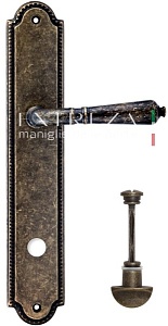 121951 Дверная ручка на планке PL03 EXTREZA PETRA 304 WC античная бронза F23 классика многослойное г
