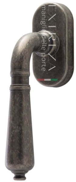 117175 Ручка оконная EXTREZA PETRA 304 F45 античное серебро латунь Италия