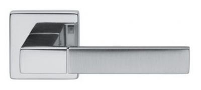 79428 Дверная ручка на квадратной розетке DND Порто EB14 полированный хром модерн латунь Италия