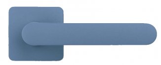 CLB440 Дверная ручка на квадратной розетке COLOMBO ONEQ CC21RSB-C06 голубой модерн многослойное галь