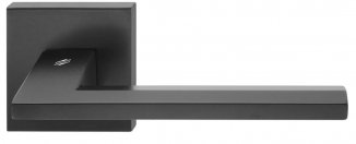 CLB417 Дверная ручка на квадратной розетке COLOMBO Electra MS11RSB-NM черный модерн многослойное гал