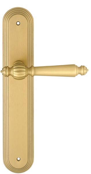 135814 Дверная ручка на планке PL05 EXTREZA DANIEL 308  матовая латунь F02 классика многослойное гал