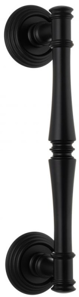 136246 Дверная ручка скоба EXTREZA PIERO 326 матовый черный F22 классика многослойное гальваническое