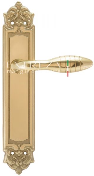 122459 Дверная ручка на планке PL02 EXTREZA MIREL 316 полированная латунь F01 классика многослойное 
