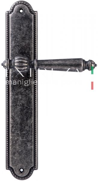 121300 Дверная ручка на планке PL03 EXTREZA DANIEL 308  античное серебро F45 классика многослойное г