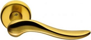 CLB057 Дверная ручка на круглой розетке COLOMBO Peter ID11RSB-OM матовое золото классика многослойно