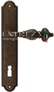 121426 Дверная ручка на планке PL03 EXTREZA TESLA  315 античная бронза F23 классика многослойное гал