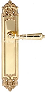 119767 Дверная ручка на планке PL02 EXTREZA PETRA 304 полированная латунь F01 классика многослойное 
