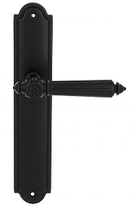 117306 Дверная ручка на планке PL03 EXTREZA LEON 303 матовый черный F22 классика многослойное гальва