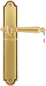 121222 Дверная ручка на планке PL03 EXTREZA DANIEL 308  французское золото/коричневый классика много